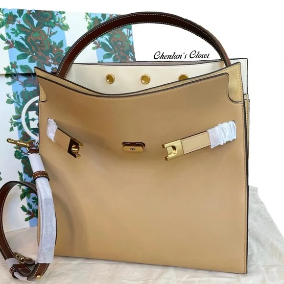 Tory Burch Large LEE RADZIWILL DOUBLE BAG - Picture 1 of 15